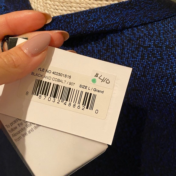 T by Alexander Wang blue/black Cardigan (2 sizes) NWT - Picture 4 of 6